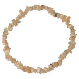 Maansteen armband split fijn