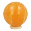 Oranje calciet bol met diameter van 5cm
