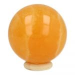 Oranje calciet bol met diameter van 5cm