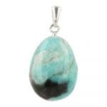 Amazoniet hanger met oogje
