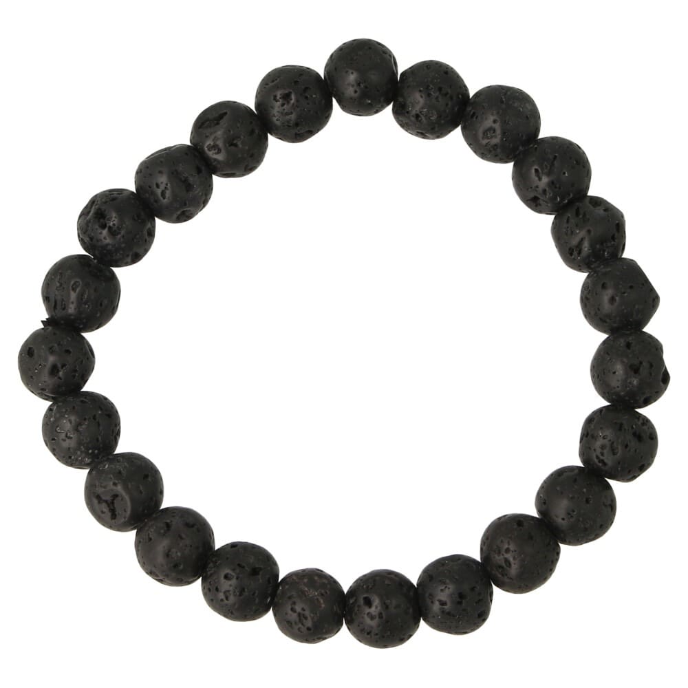 Lavasteen armband 8mm