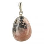 Rhodochrosiet hanger met oogje