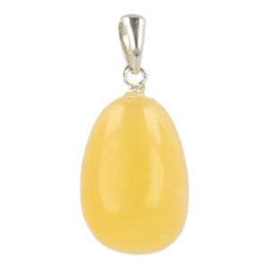 oranje calciet hanger met oogje