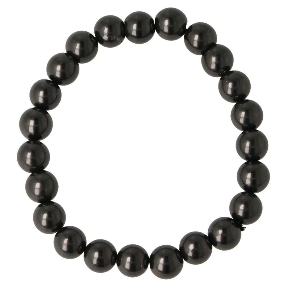 Shungiet herenarmband 8mm