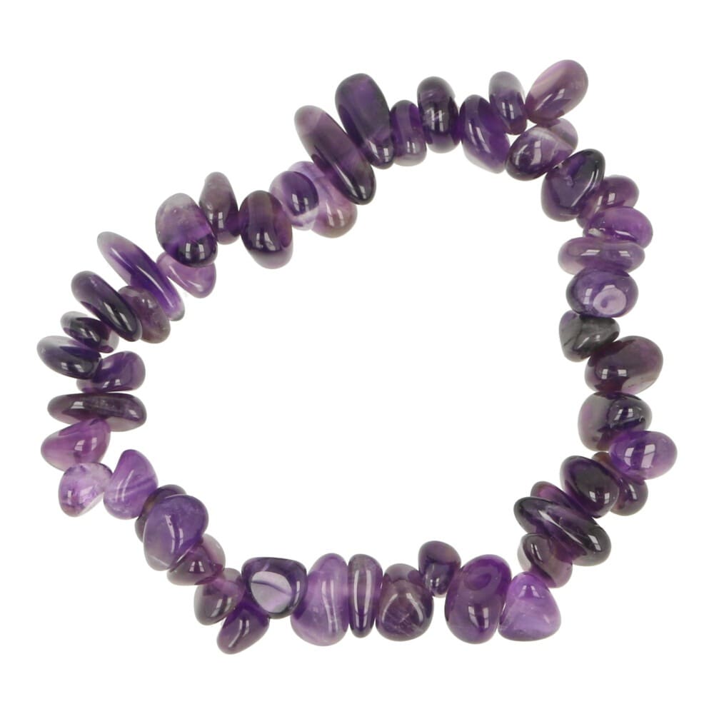 Amethist armband split donker