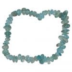 Blauwe apatiet armband split met helder blauwe steentjes