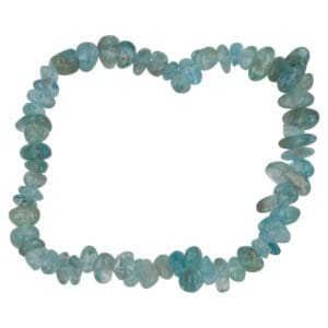 Blauwe apatiet armband split met helder blauwe steentjes