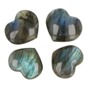 Labradoriet hart van 3cm breed