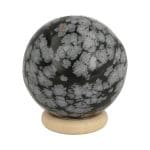Sneeuwvlok obsidiaan bol met diameter van 30mm