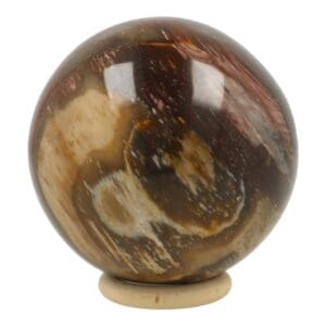 Versteend hout bol met diameter van 78mm