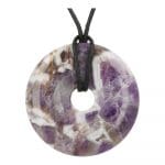 Amethist donut hanger van 5cm diameter