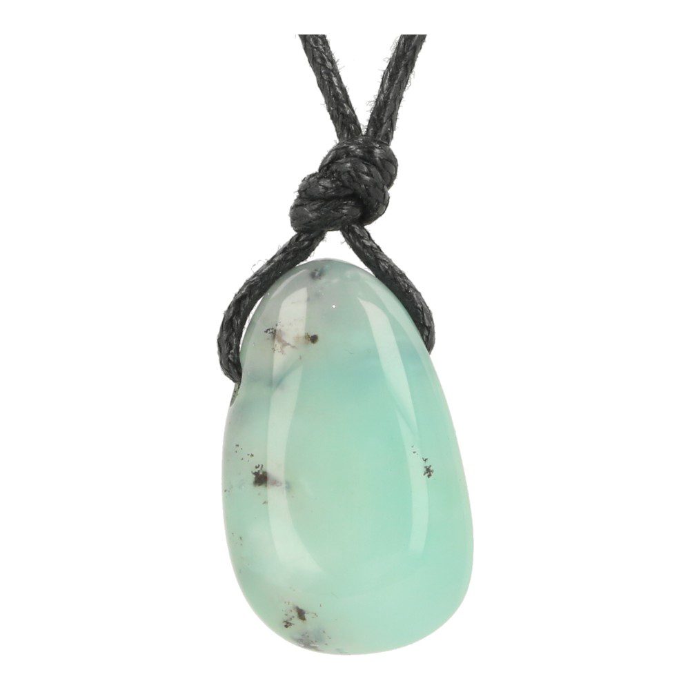 Chrysopraas hanger doorboord