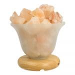 Lamp met himalaya zout in schaal