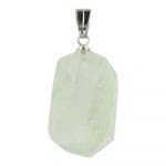 Bergkristal met chloriet hanger met oogje