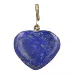 Lapis lazuli hartje hanger met oogje
