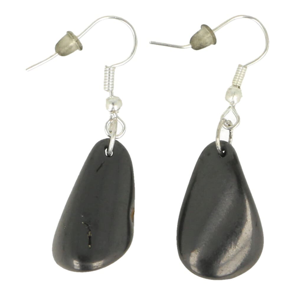 Shungiet oorbel hanger