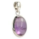 Amethist hanger in zilver