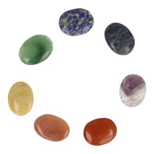 chakra set met platte stenen