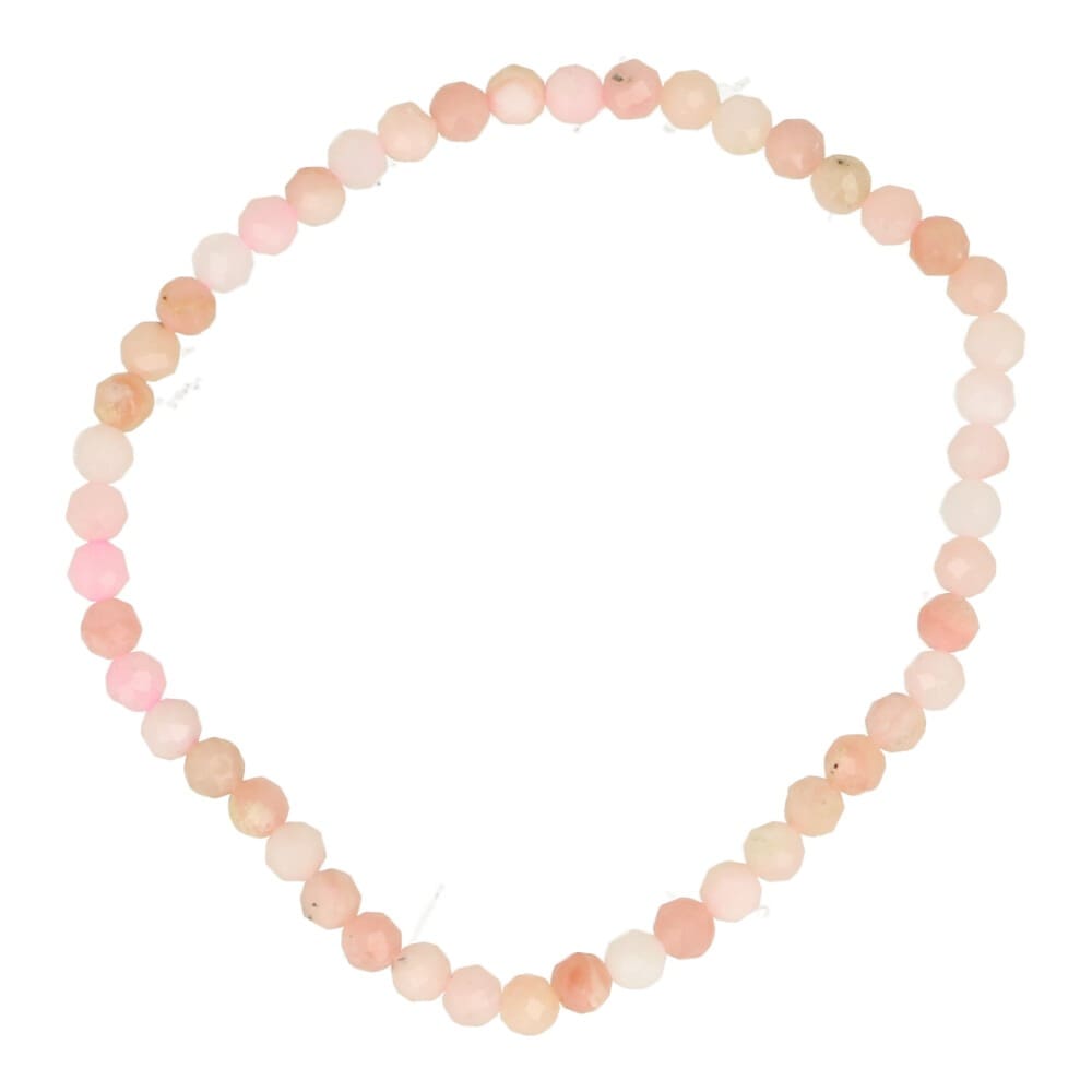 Roze opaal armband gefacetteerd