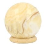 Gele zebra calciet bol van 5cm uit Mexico