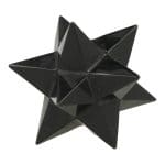 Zwarte obsidiaan dodecaëder ster van 9cm