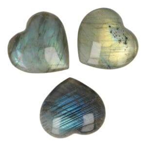 Labradoriet hart van 3,5cm breed