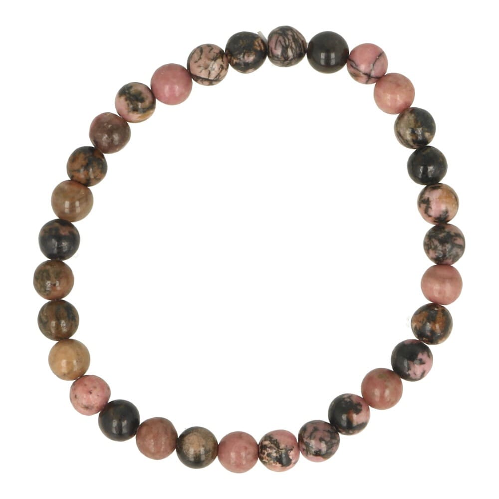 Rhodoniet armband 6mm
