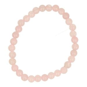 Kinderarmband van rozenkwart met kleine kralen