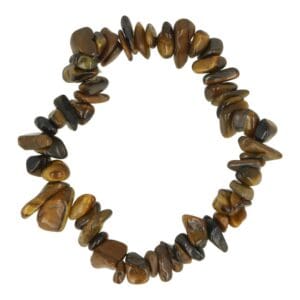 Kinderarmband in tijgeroog van 14cm lengte