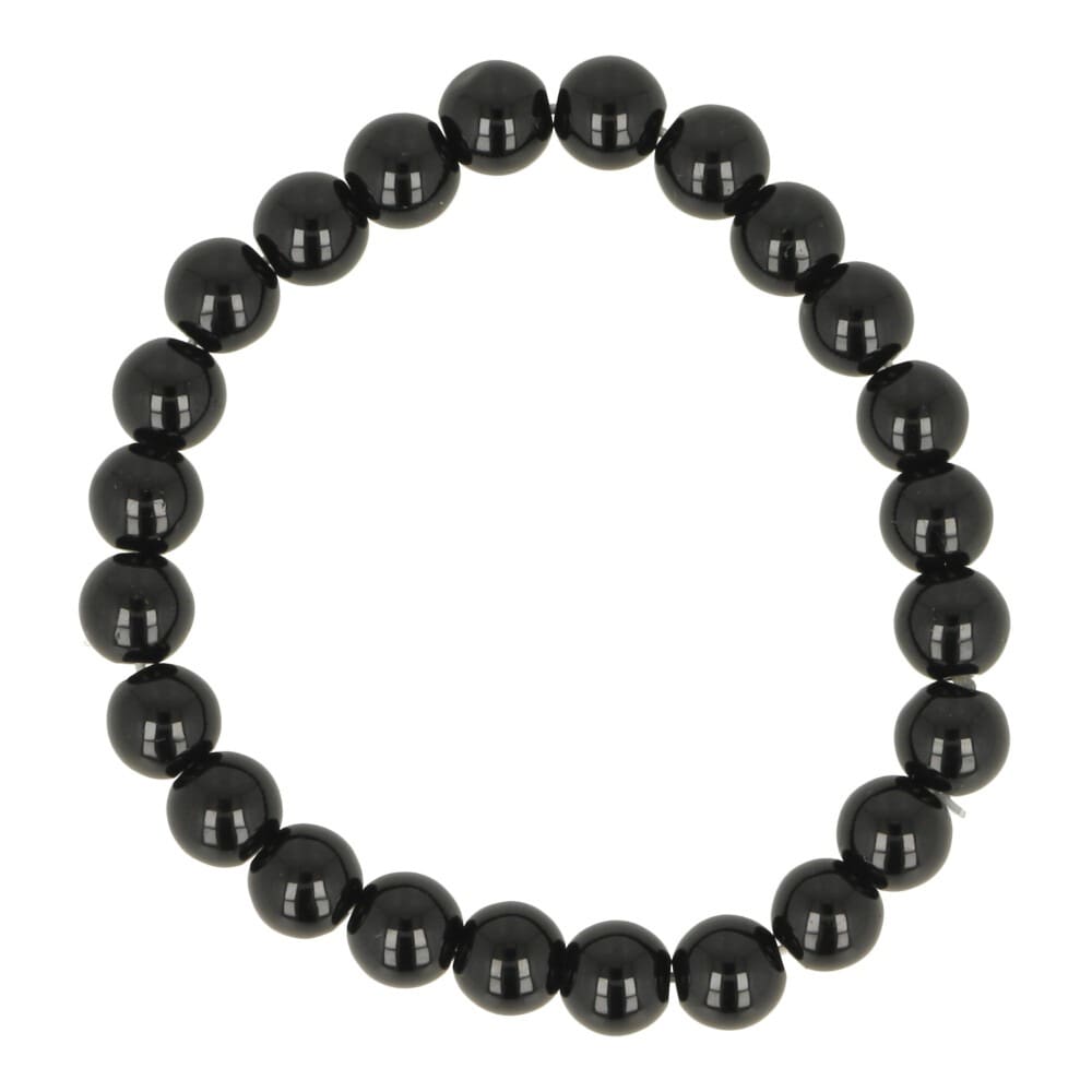 Zwarte toermalijn armband 8mm