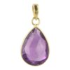 Amethist hanger in goud