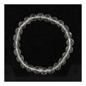 Bergkristal herenarmband 8mm 19cm