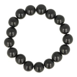 Shungiet armband met 12mm kralen