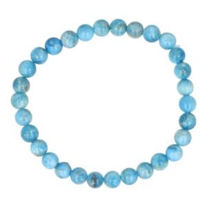 Blauwe apatiet armband met 6mm kralen
