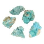 Fraaie stukjes hemimorfiet met gedeeltelijke kristallisatie van 2,5-3,5cm