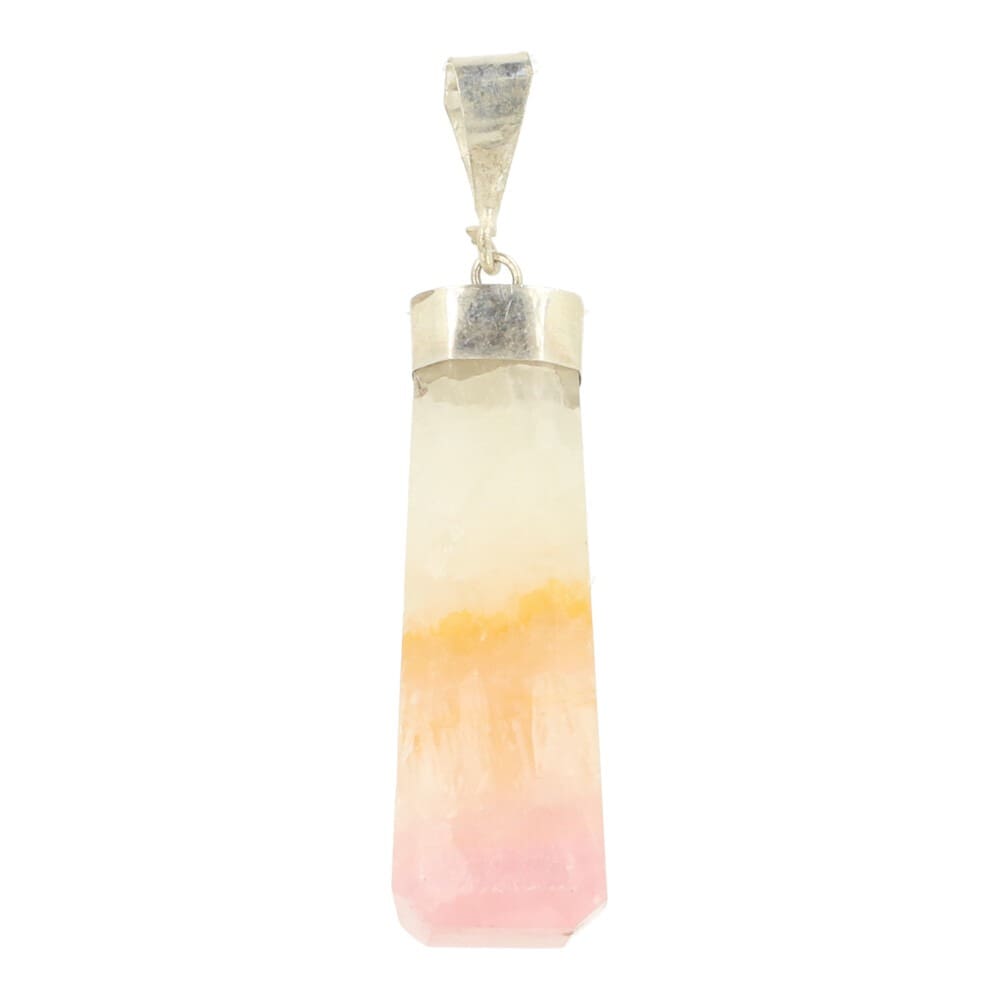 Roze aragoniet hanger met oogje