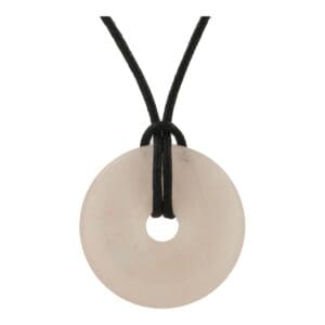 Rozenkwarts donut hanger van 3cm diameter