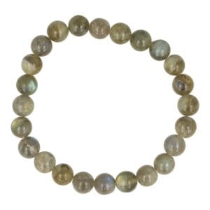 Fijne labradoriet armband met kralen van 8mm