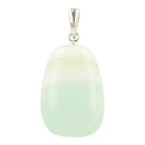 Pistache calciet hanger met oogje van circa 2cm hoog
