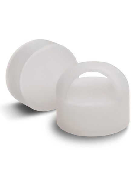 Witte siliconen bescherming voor jouw vitajuwel Via drinkfles