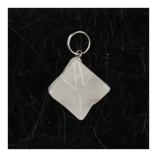Bergkristal merkaba hanger met oogje