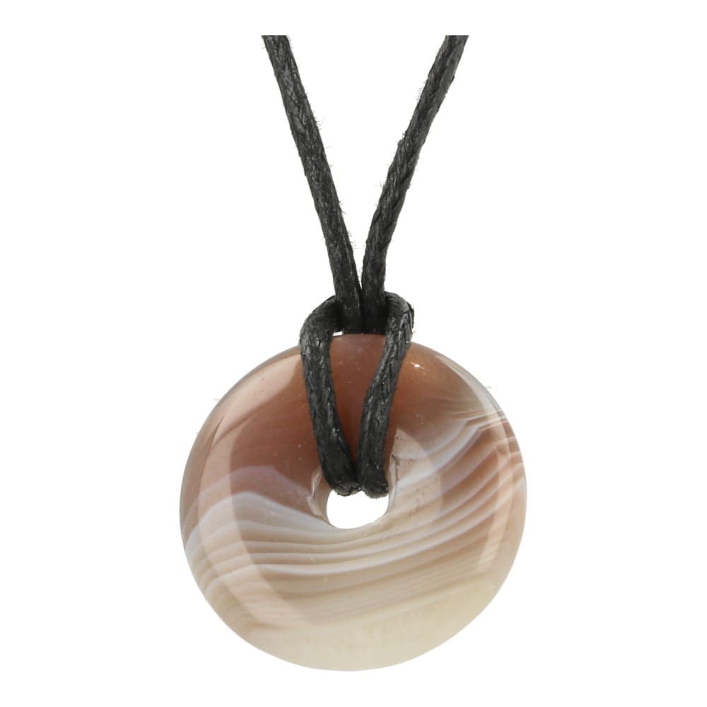 Botswana agaat donut hanger 25mm