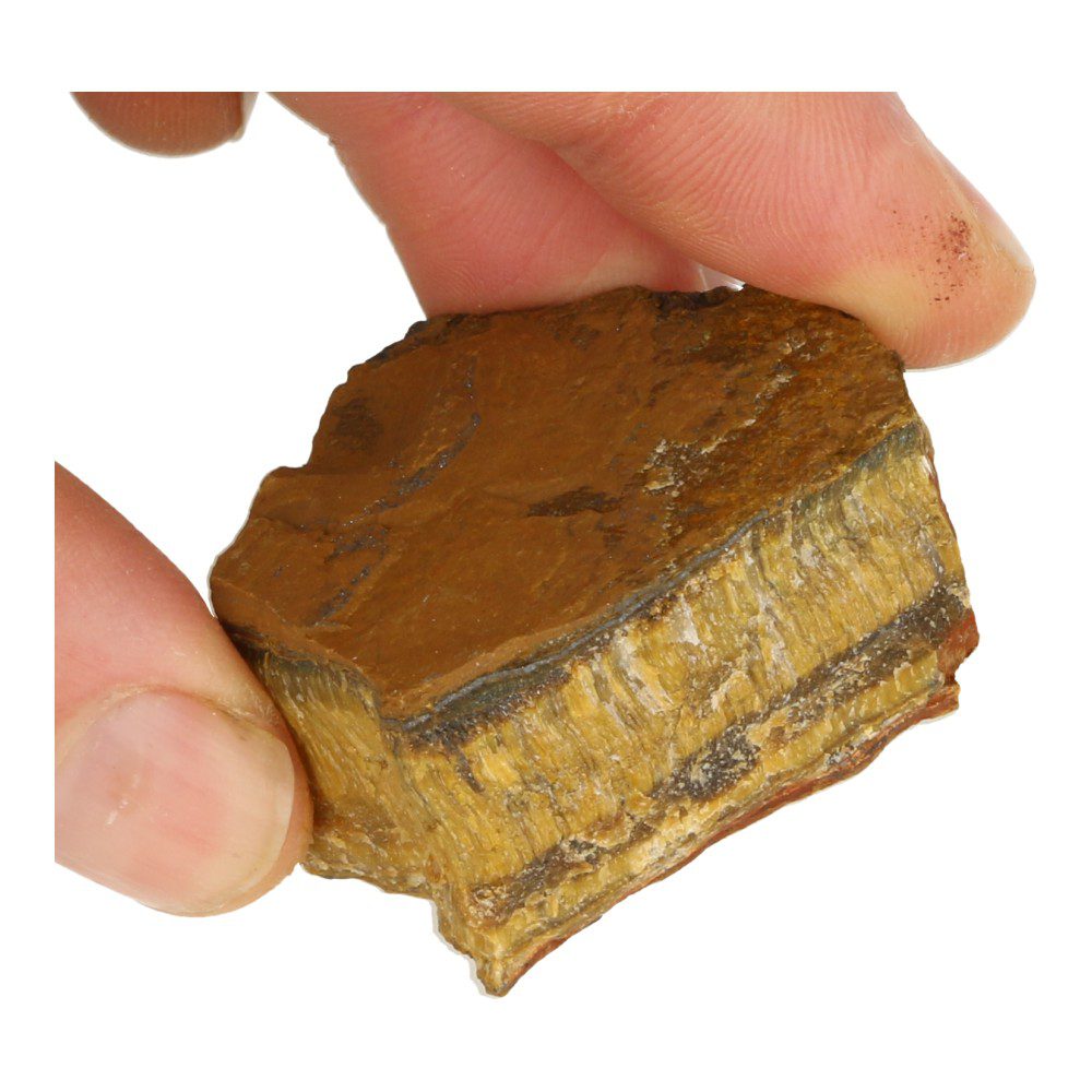 Fraaie ruwe tijgeroog stukken van 4-5cm met mooie glans - detail nr1