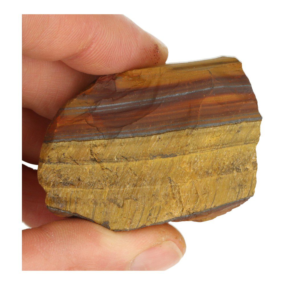 Fraaie ruwe tijgeroog stukken van 4-5cm met mooie glans - detail nr3