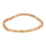 Fraaie zonnesteen armband met facetgeslepen kraaltjes van 4mm groot