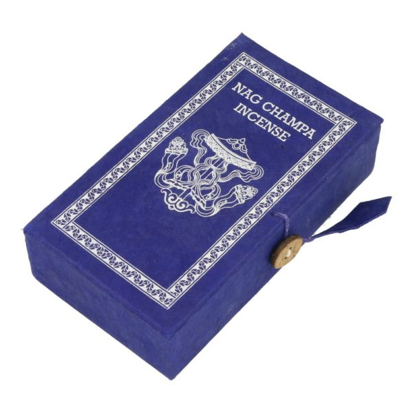 Fraai doosje met Nag Champa wierook staafjes, ambachtelijk gemaakt en 100% natuurzuiver