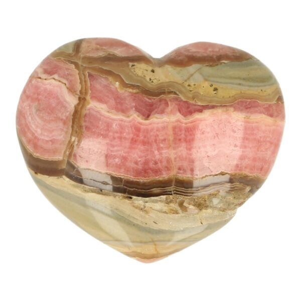 A-kwaliteit rhodochrosiet hart van 61mm breed