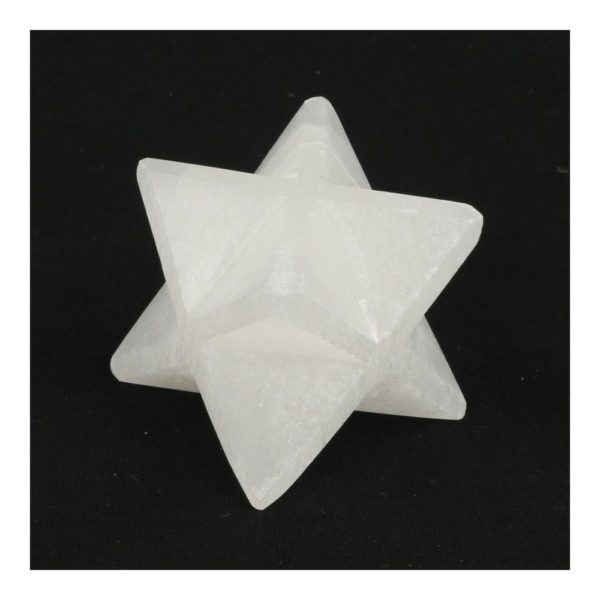Fraaie seleniet merkaba van ongeveer 4cm breed en hoog