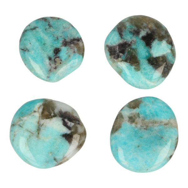 A-kwaliteit amazoniet amulet van 4cm groot