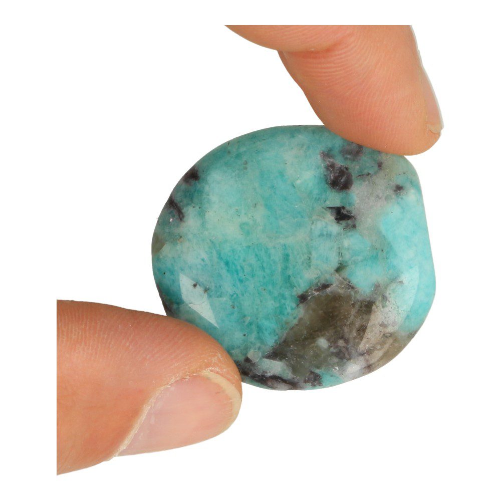 A-kwaliteit amazoniet amulet van 4cm groot - voorbeeld 1